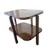 Table d'appoint art déco vintage en bois