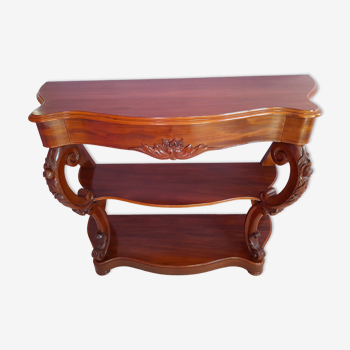 Serving console in mahogany style louis XV of Napoleon III period
