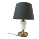 Table lamp in alabaster and brass 50s