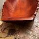 Vintage Red Carved Wooden Bowl / Pocket Dish - 41 / 25 / H 8 cm