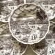 Swiss landscape Italy 25-piece dinner and soup plates