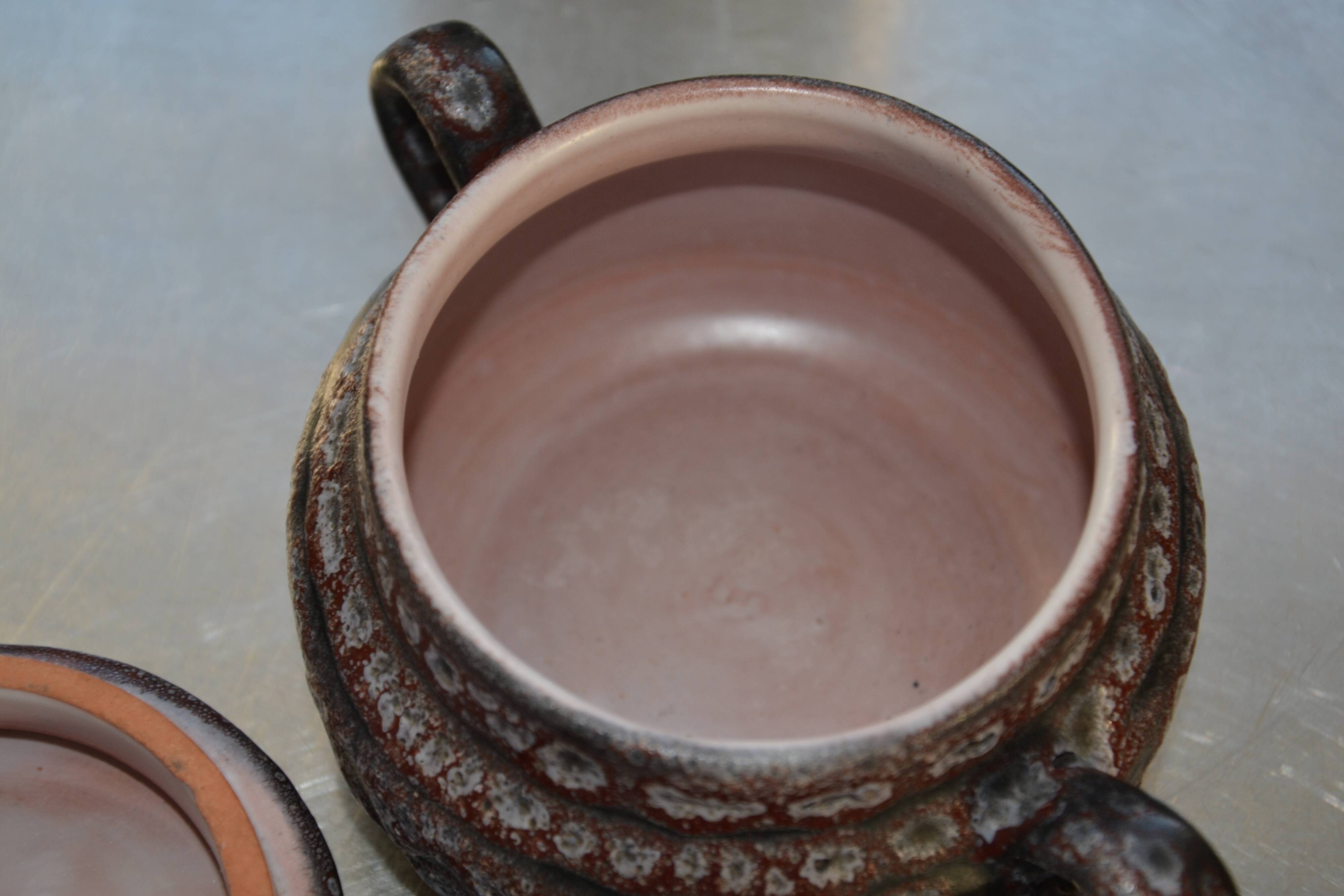 Ceramic pot with lid by Jean Austruy Vallauris