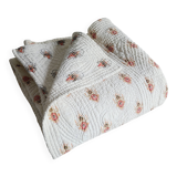 Large Provençal boutis from the 19th century, 195 x 190 cm.