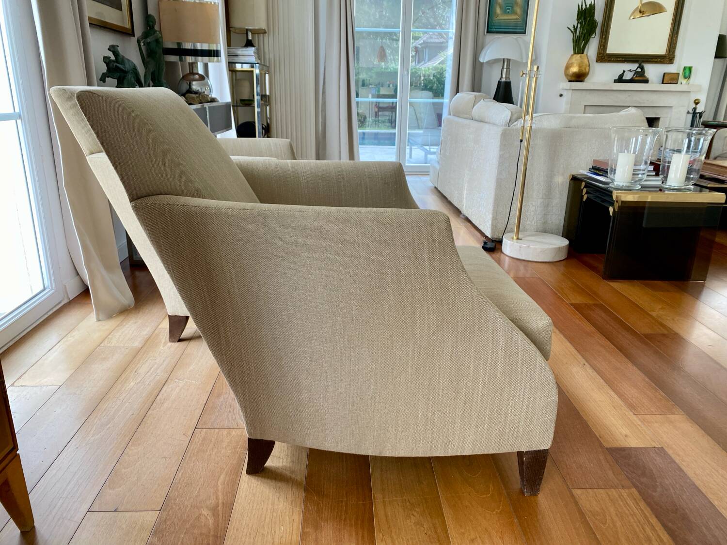 Lot de deux fauteuils Flexform