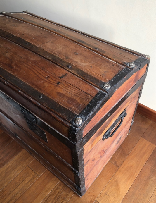 Old wooden trunk