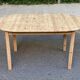Table à manger scandinave extensible rénovée en bois massif 180cm