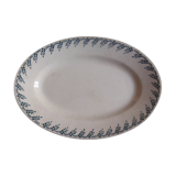 Oval dish in Iron Earth Choisy le Roi Hautin Boulenger