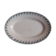 Oval dish in Iron Earth Choisy le Roi Hautin Boulenger