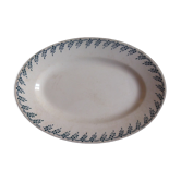 Plat ovale en Terre de Fer Choisy le Roi Hautin Boulenger