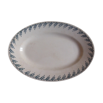 Oval dish in Iron Earth Choisy le Roi Hautin Boulenger
