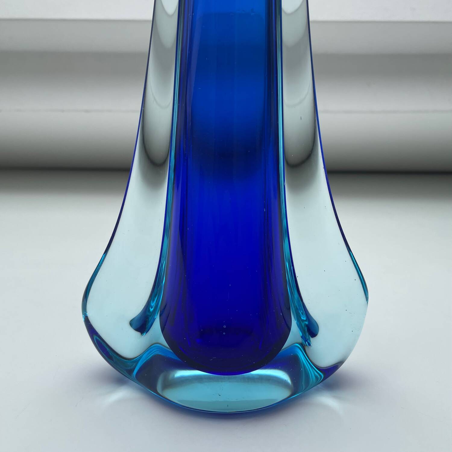 Solifleur vase Sommerso Murano Italy