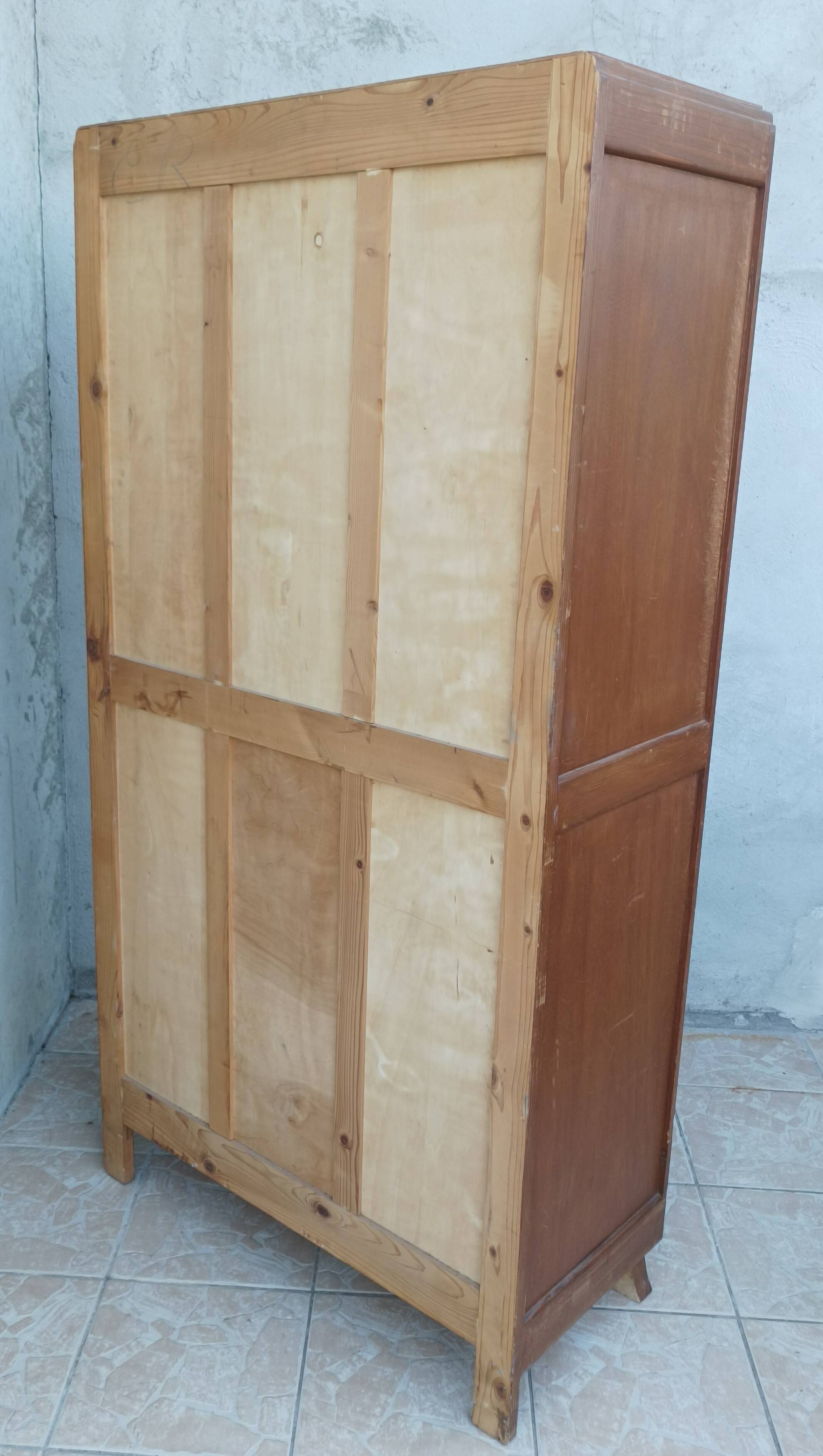 Art Deco beech cabinet