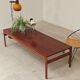 Large Scandinavian teak coffee table Trioh 1960