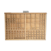 Casier imprimeur en bois ancien