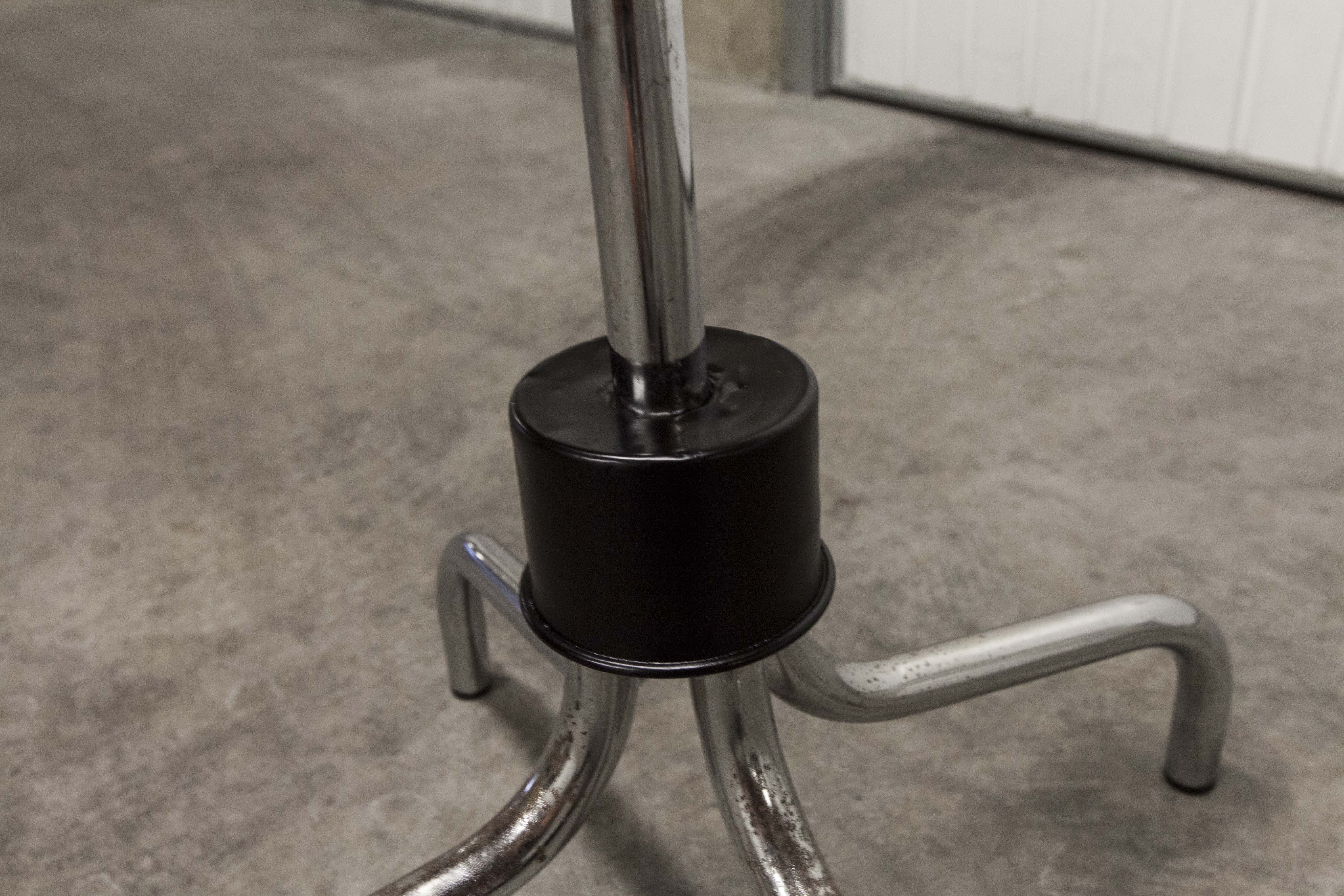 Manail holder parrot metal chrome industrial 1960