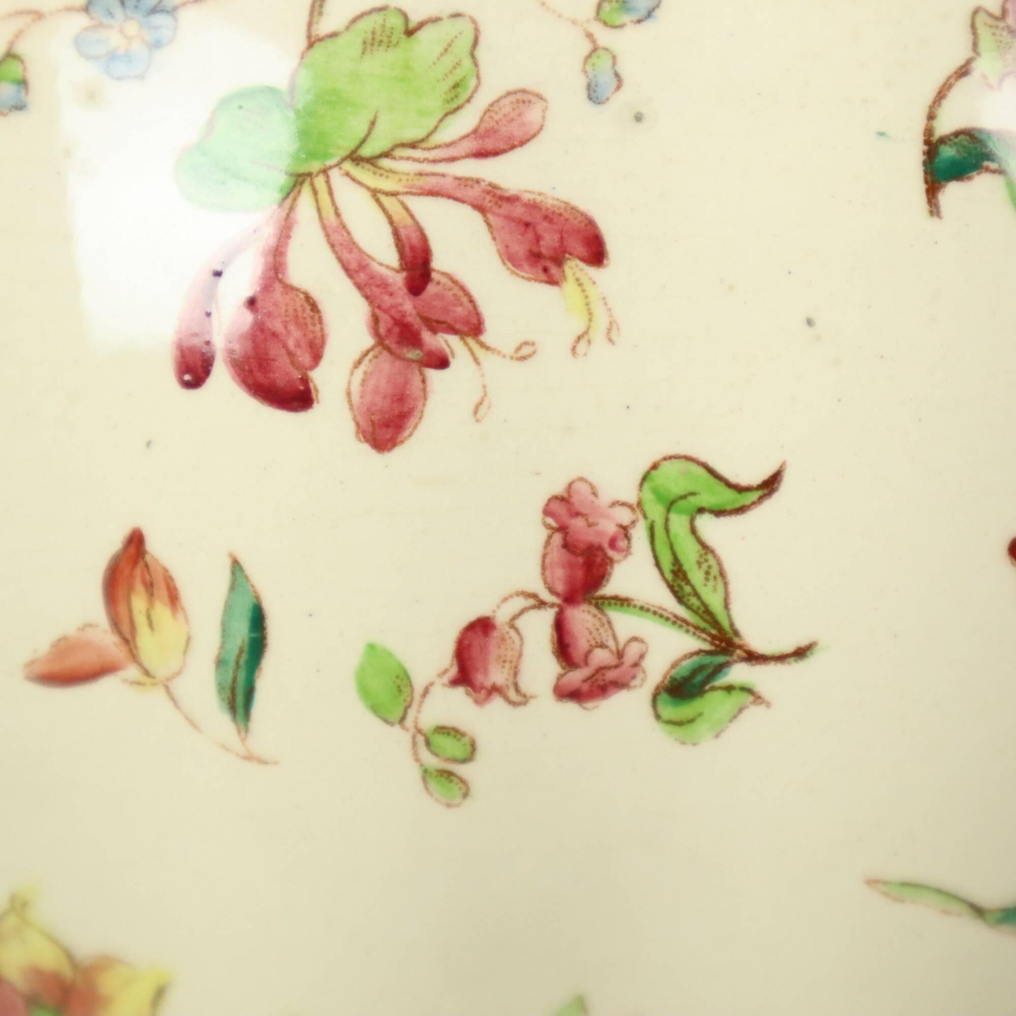 Large Polychrome Flower Pot Cache Pot Longchamp France 36cm