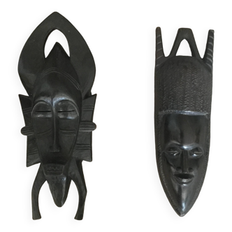 art tribal - 2 masques affricain
