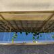 brass coffee table with 2 smoked glass tops 1970s/80s