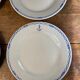 6 plates in Sarreguemines porcelain anchor and knots