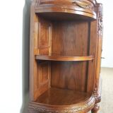 Half-moon shaped serving trolley