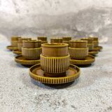 Set of ten vintage Tognana cups, Italy.