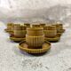 Set of ten vintage Tognana cups, Italy.