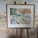 Venice, Les gondoles sur le canal - Original lithograph by Edouard Georges Mac-Avoy,1986