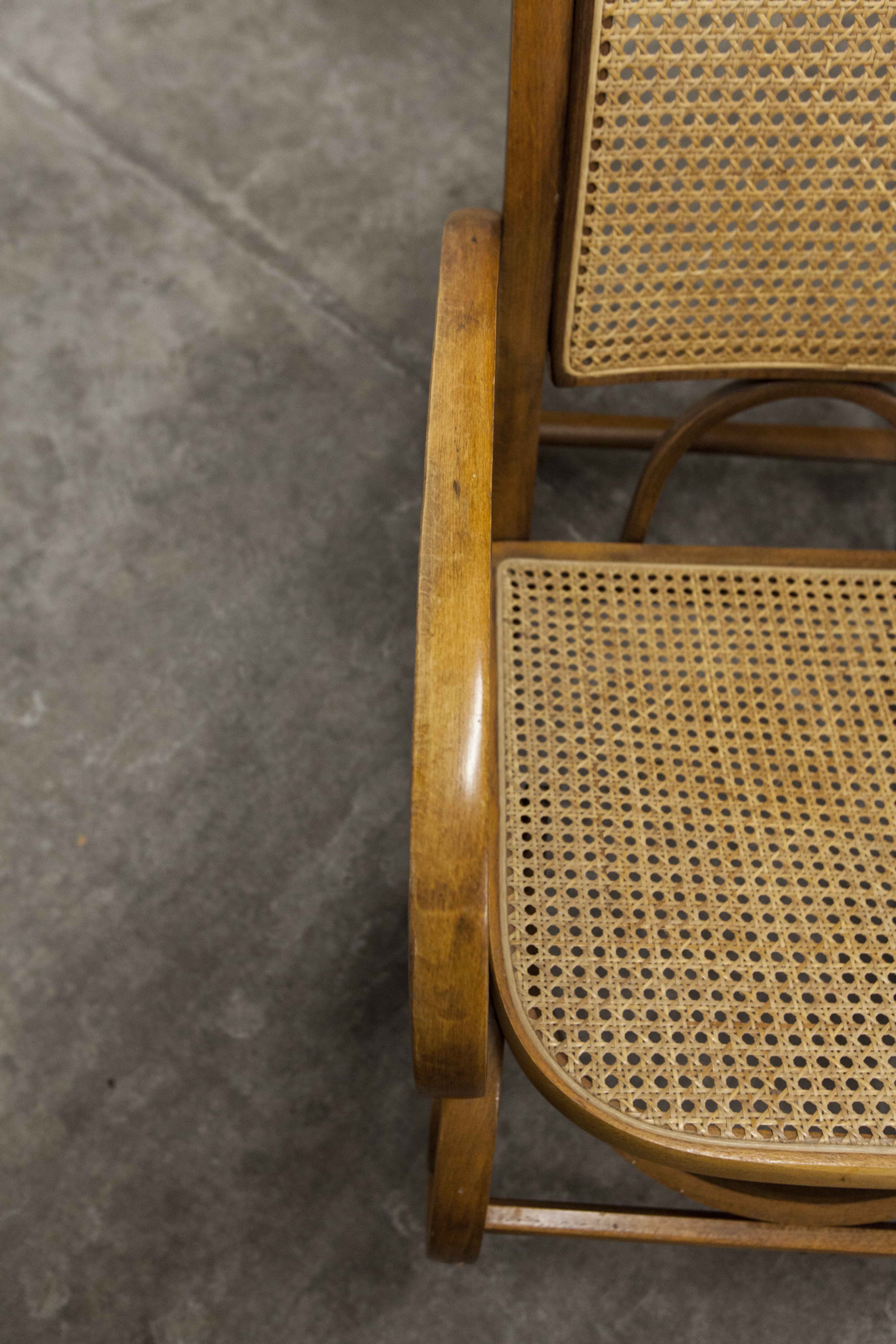 Rocking-chair Thonet 1900 cannage