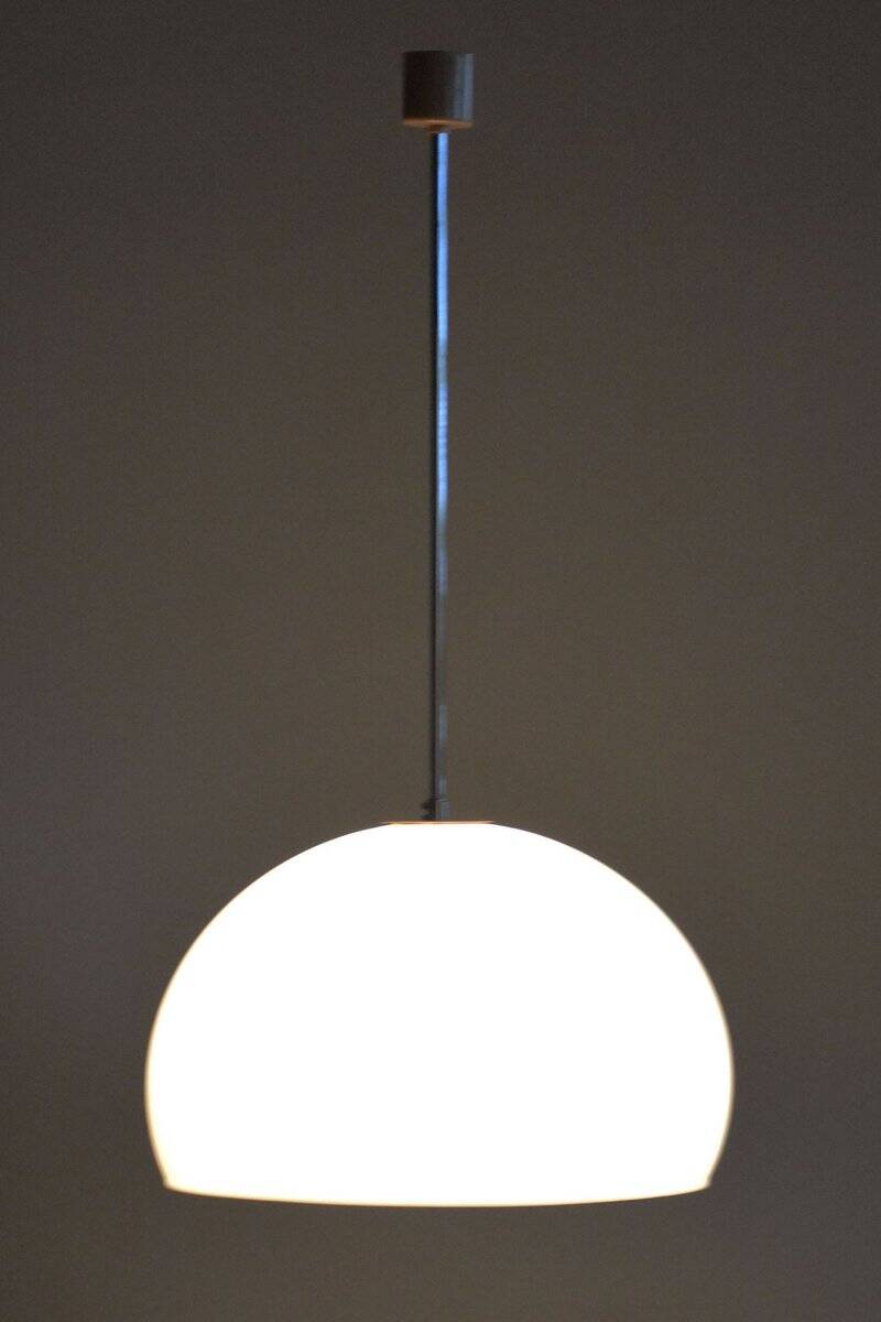 Mid-Century Chandelier in Chrome from Meblo, Italy, 1970s