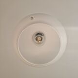 White opaline pendant lamp, Peill & Putzler, 70s