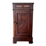 Bedside table with marble top