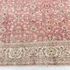 Red & Navy Blue Floral Vintage Persian Rug