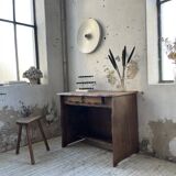 Aranjou elm brutalist desk