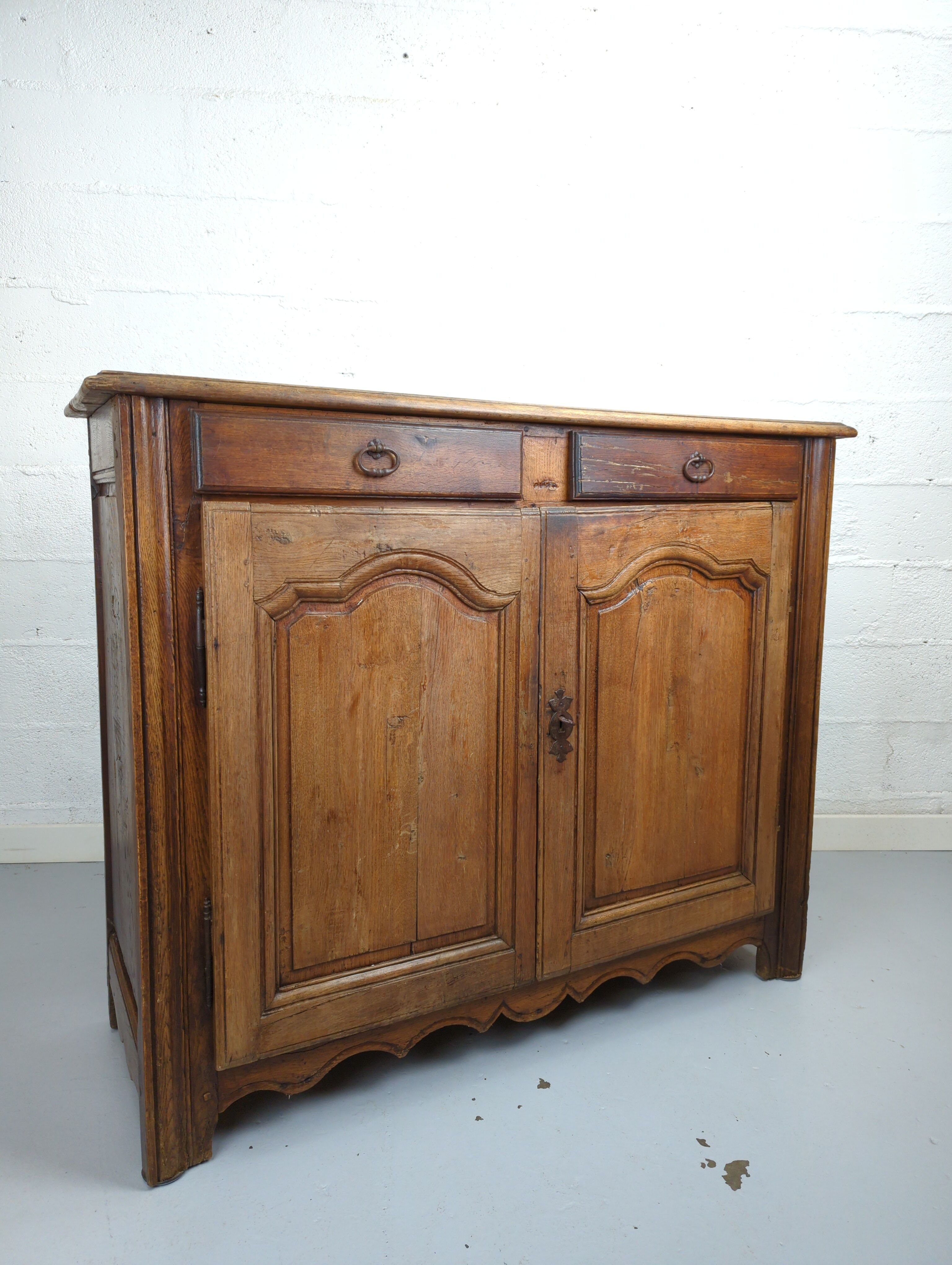 Antique sideboard two oak doors