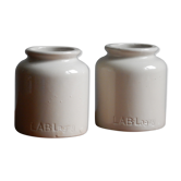 Set de 2 pots lab-lagny en grès émaillé