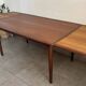 Extendable teak table in Scandinavian/Danish style, Ligne Roset, 1960s.