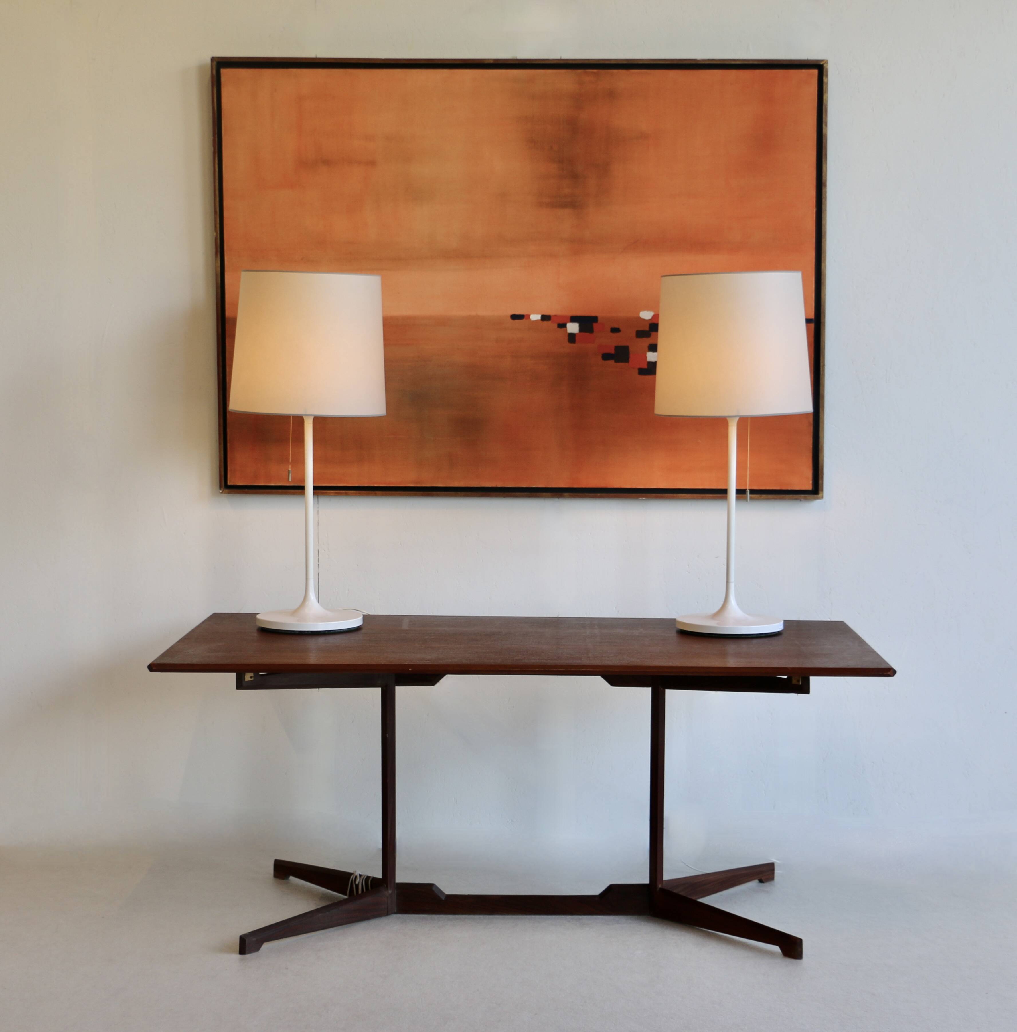 A large wooden desk. Italy 70s