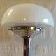 Table lamp in Bauhaus style with chrome metal and opaline globe - mid 20th century.