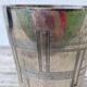 Timbale verre argenté art déco