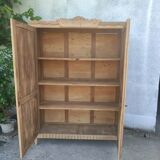 Natural wood cabinet, linen