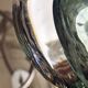 Vintage lampe val saint lambert en cristal vert