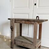 Children's wooden workbench