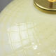 Mid-century Yellow & Brass Pendant Lamp