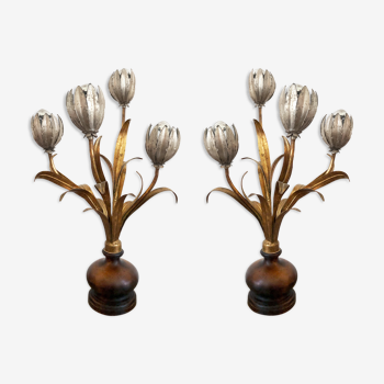 Duo de lampes florentines du milieu du siècle par ETE