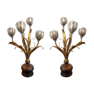 Duo de lampes florentines du milieu du siècle par ETE