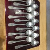 Series of 12 Art Deco dessert spoons