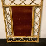 Vintage bamboo mirror