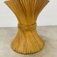 McGuire Bamboo Dining Table, Wheat Sheaf, 4 Person, Vintage