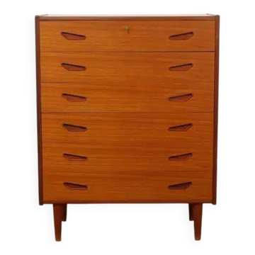 Commode danoise vintage 6 tiroirs en teck