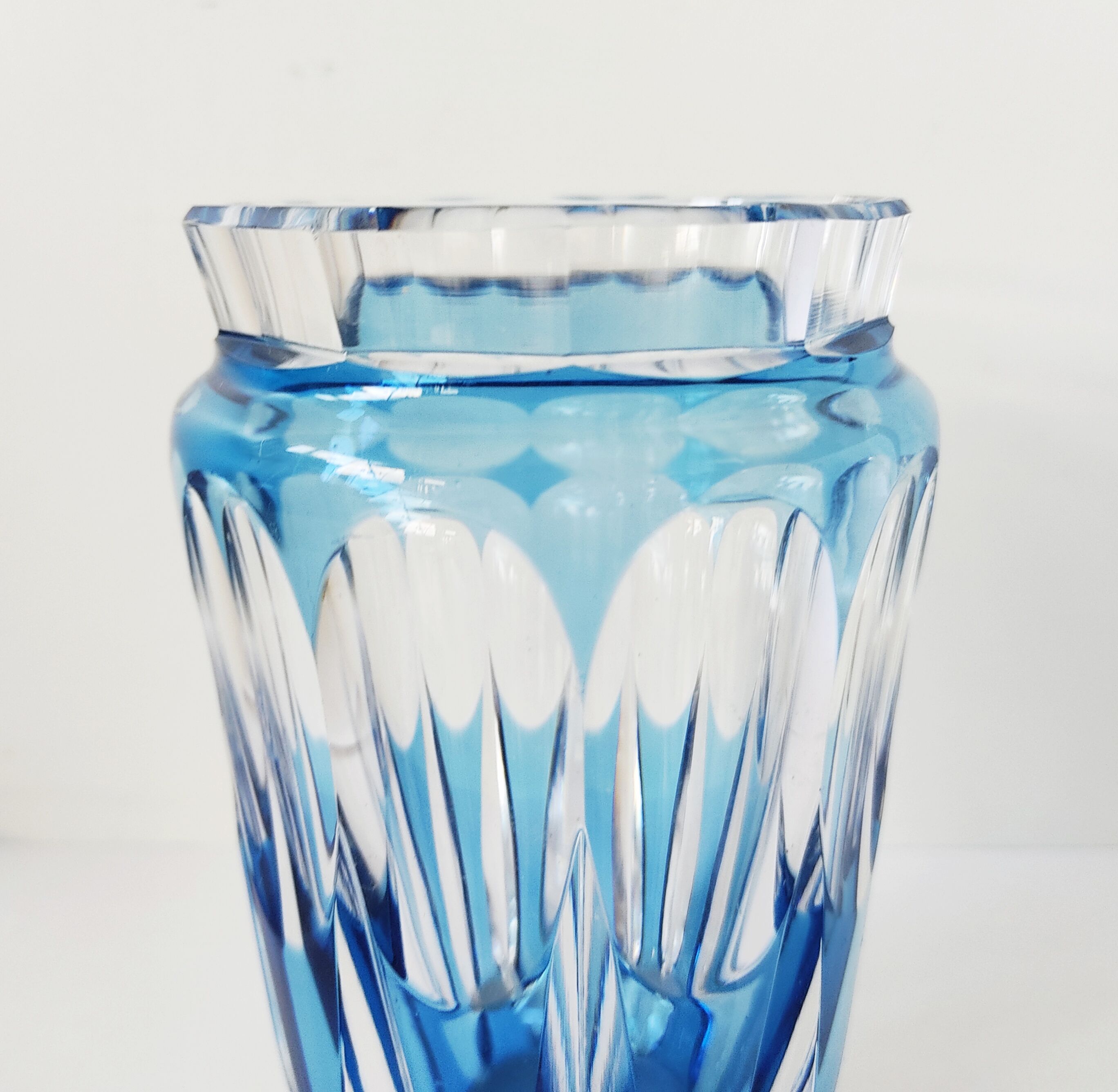 Val Saint Lambert crystal vase